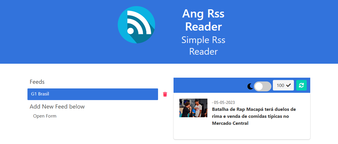 Ang RSS Reader
